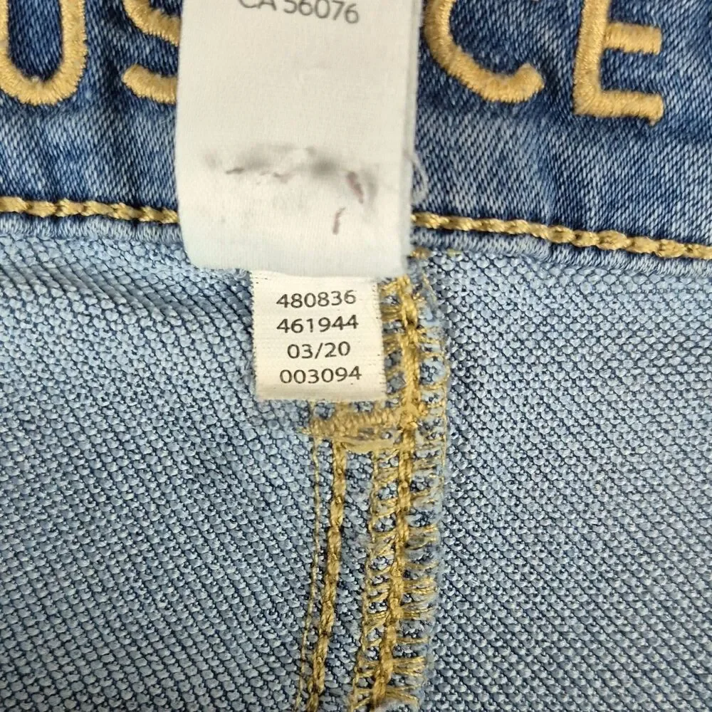 Justice Girls 16 Plus Skinny Blue Jeans Button Fly Stretch Denim Jeans